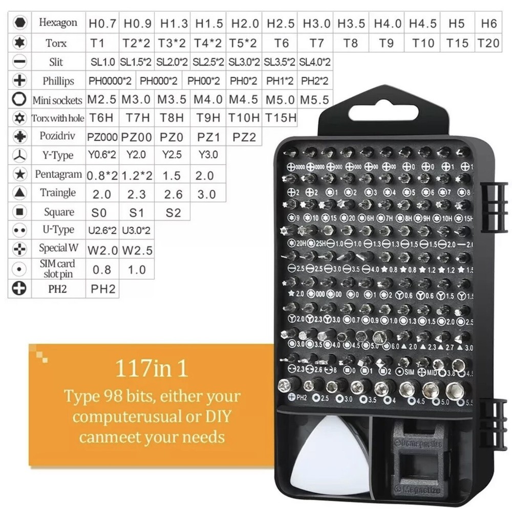 GAMING Repair Tool screwdrivers Kit 117 Tools for VIDEO GAME Console Controller