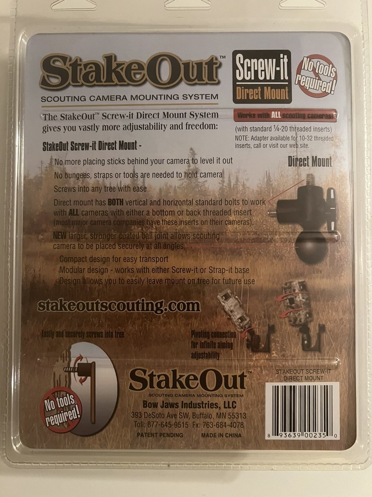 Stake Out Scouting camera mounting System NIB