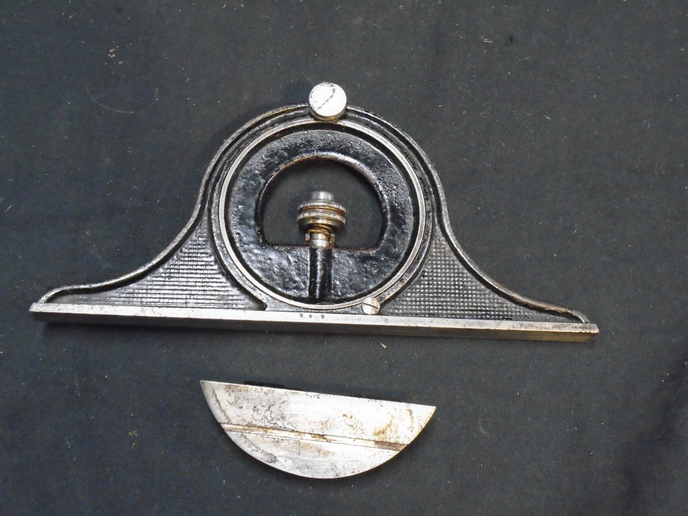 Starrett No 12 Protractor Head and Level Attachment