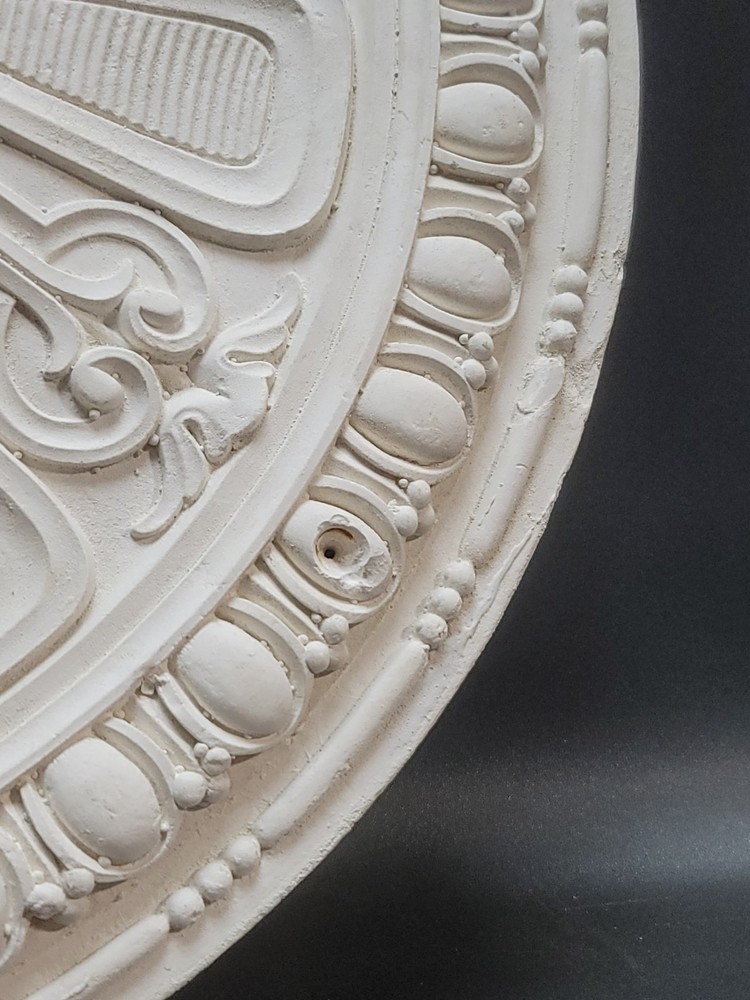 Plaster Ceiling Medallion 17.5" Vintage