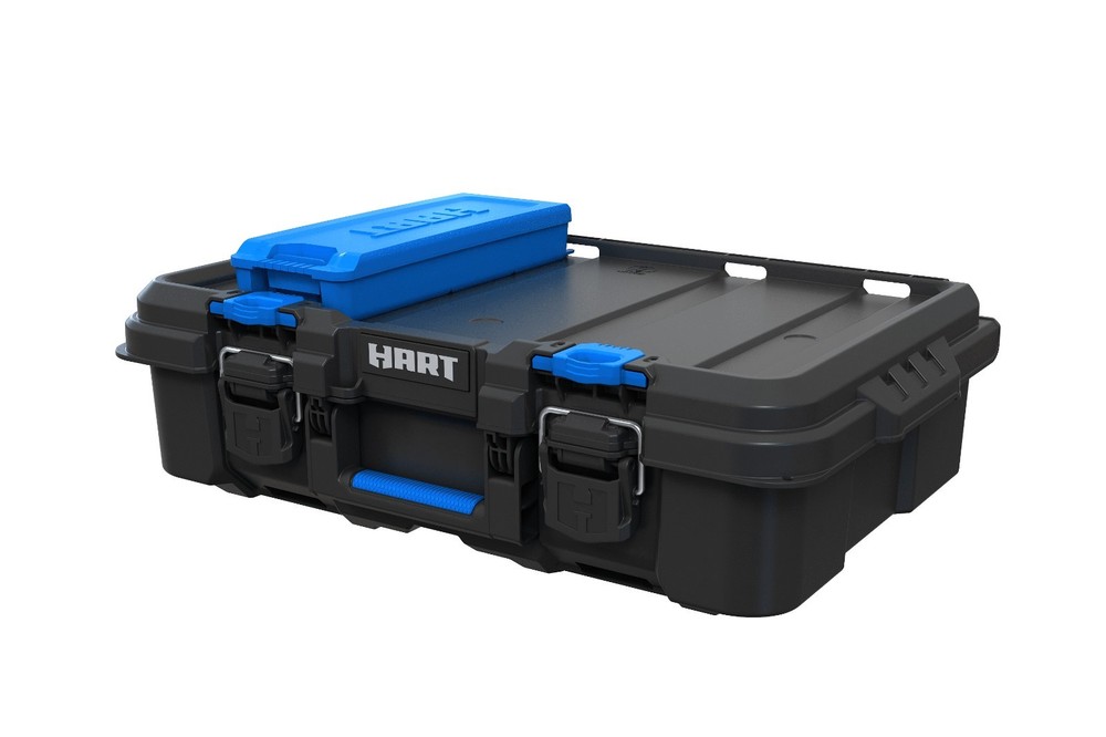 HART Stack System Tool Box with Blue Organizer & Dividers Single