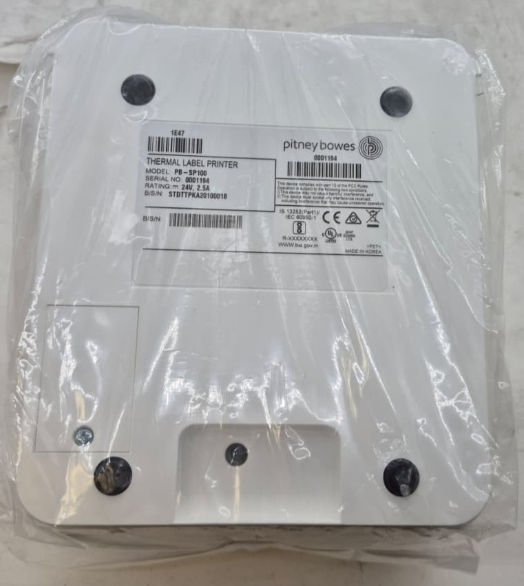 Open Box Pitney Bowes 1E47 Thermal Label Printer PB-SP100 Shipping Label Maker