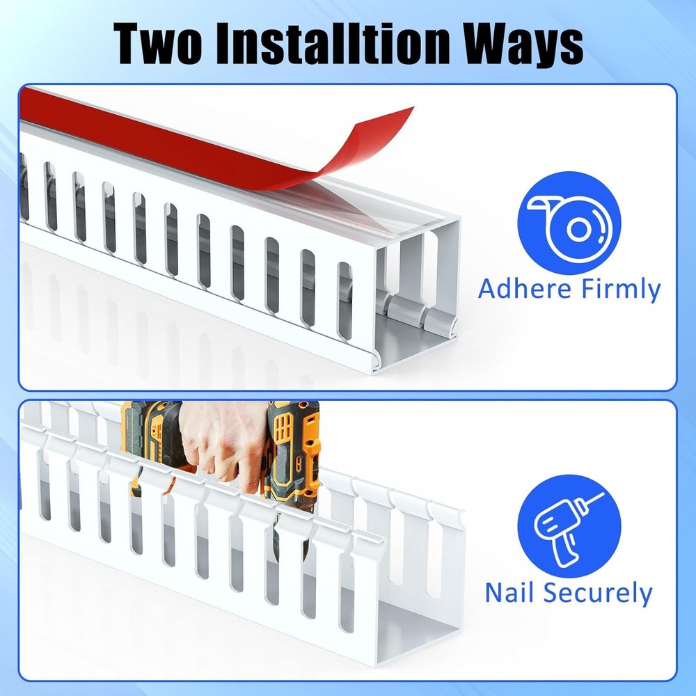 Wire Duct Kit Cable Management Raceway 123 Inch