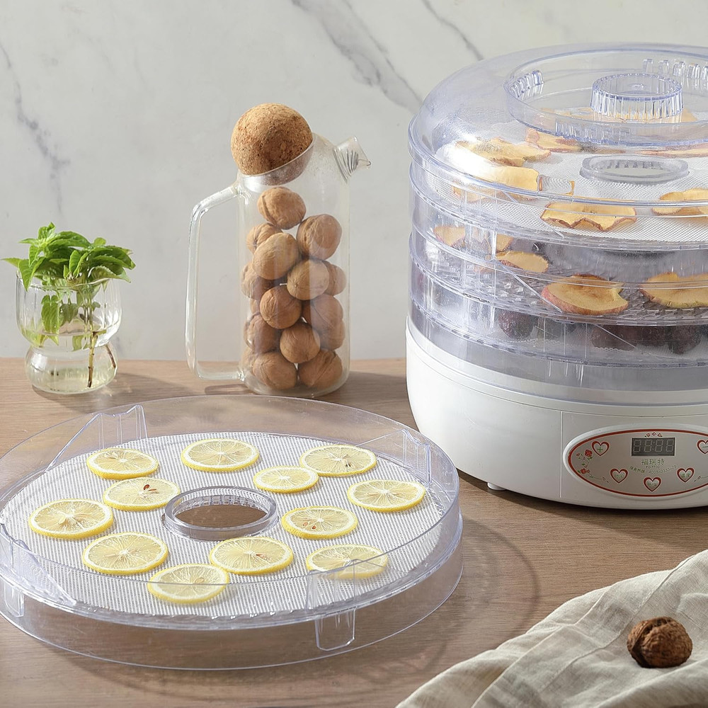 8 Pack Silicone Dehydrator Sheets, 13" round Dehydrator Tray Liners for Dehydrat