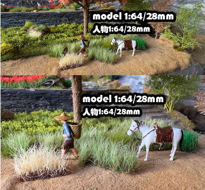 16MM Handmade DIY model grass Static Bundle artificial Mini Plant for Diorama