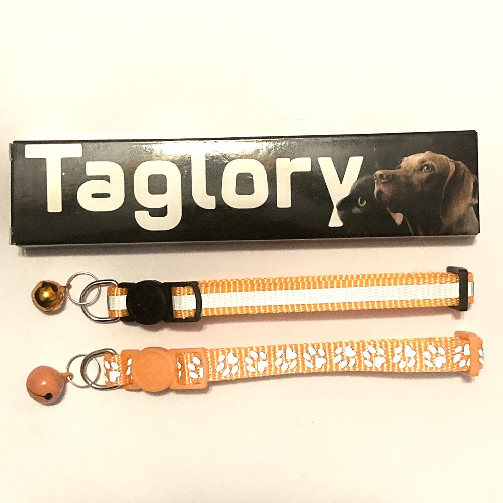 Cat Collars- Orange (2pk)