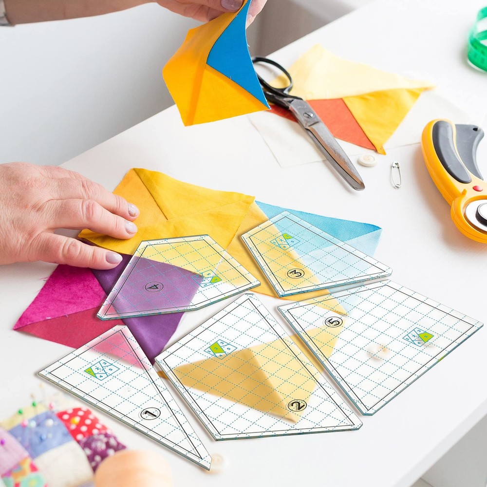 Quilting Template Set Acrylic Cutting Templates for Sewing Machine...