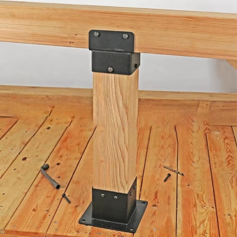 Metal Post Brackets For Outdoor Pergolas Deck Railing Stable Construction