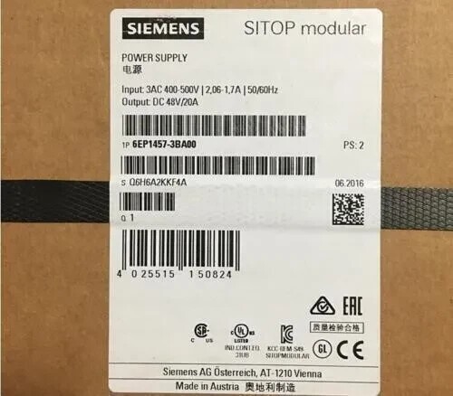 Siemens 6EP1457-3BA00 Unit Processors Control New in box