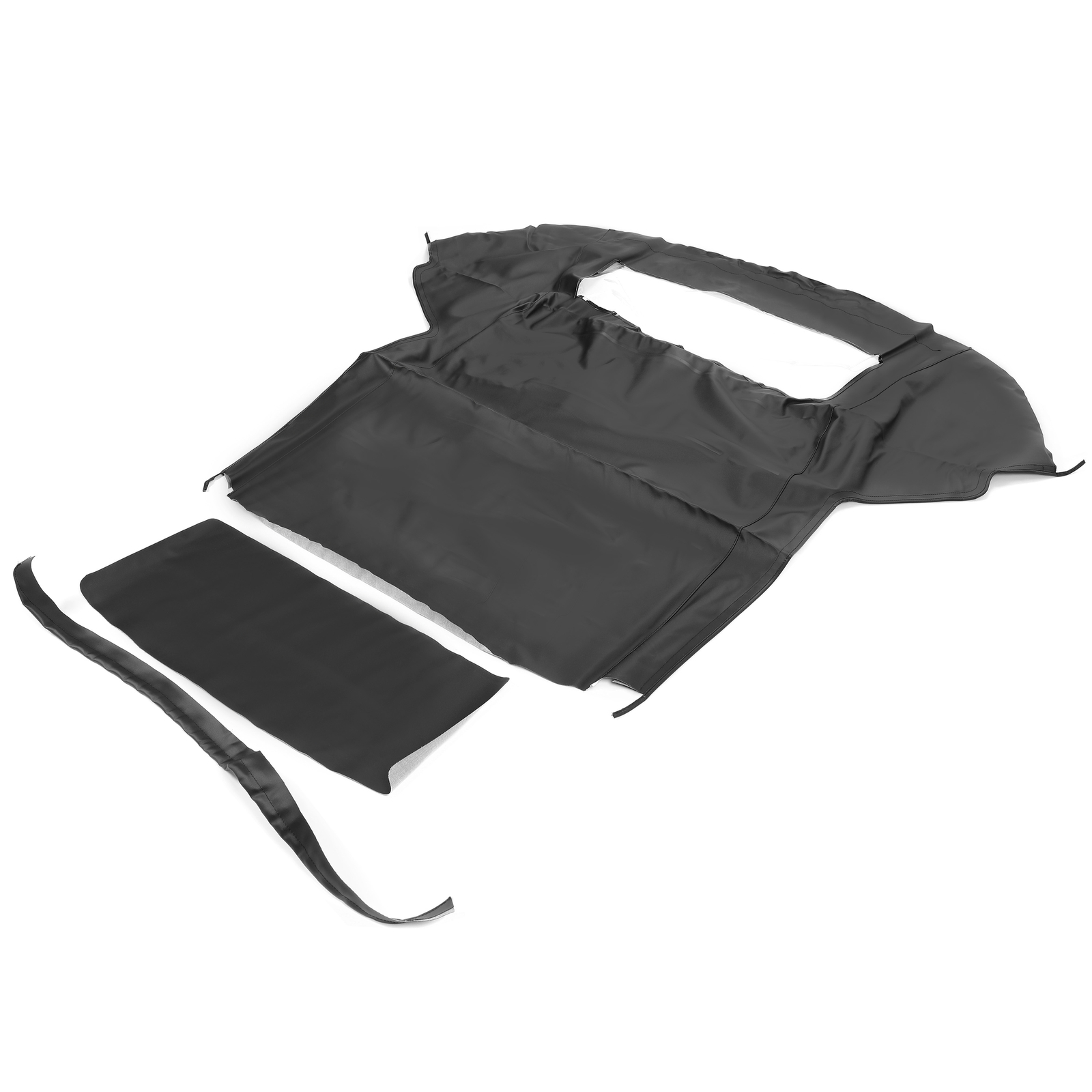 Black Soft Top with Plastic Window FOR 1983-90 1993 Ford Mustang Convertible 2DR