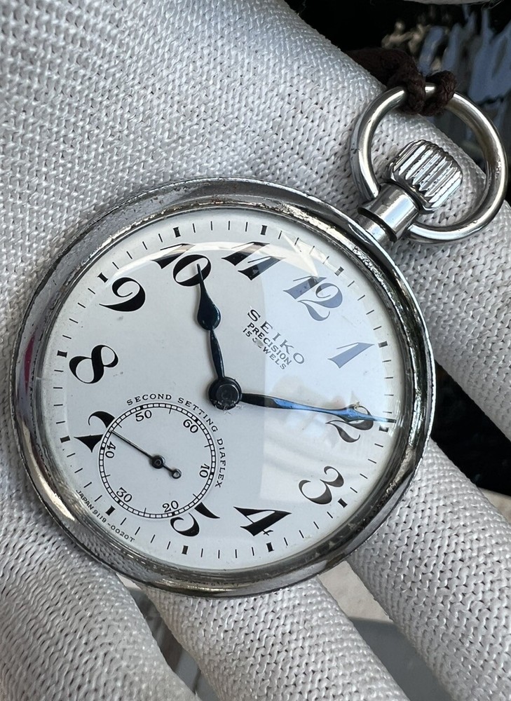 Seiko Precision 15 Jewels second setting diaflex 50 mm running