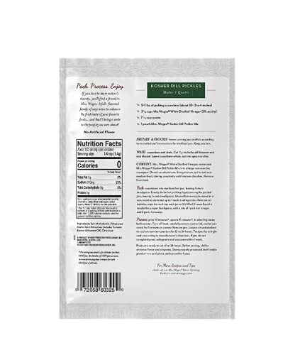 Kosher Dill Pickles Quick Process Mix Quick and Easy Simple-To-Use Traditiona...