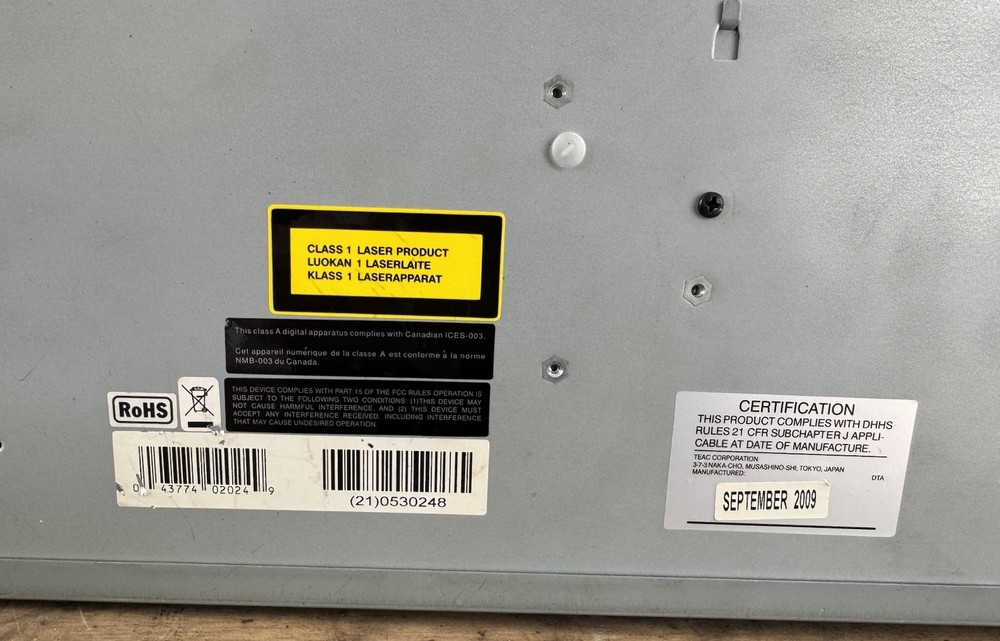 Tascam CD-01U Rackmount CD Player
