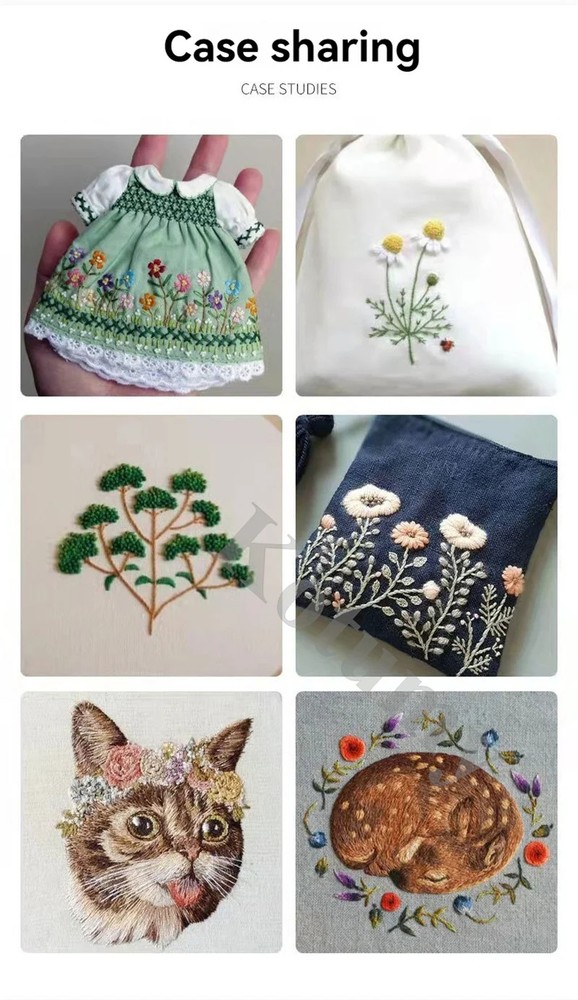 220V/110V Computerized Embroidery Machine 7-inch Large LCD Touchscreen