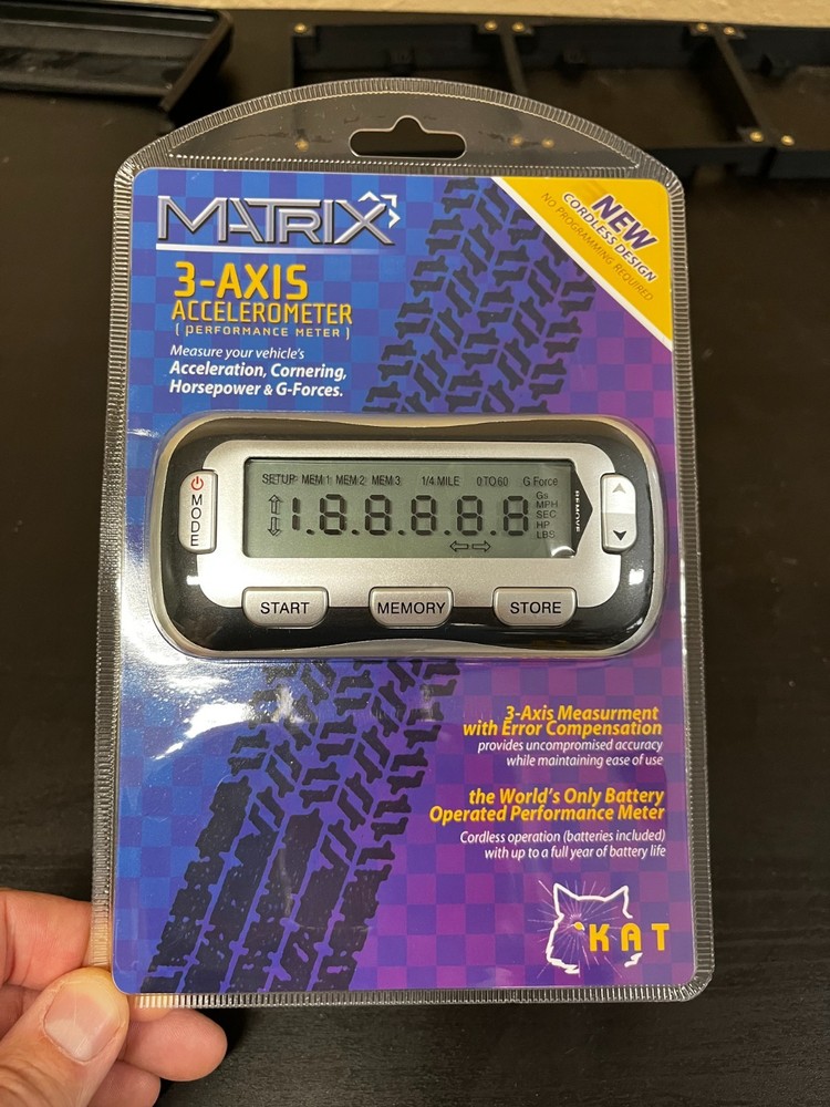 KAT MATRIX 3 axis - G force meter new in clamshell