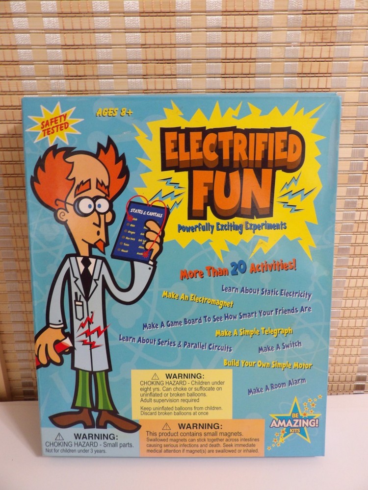 Be Amazing! "Electrified Fun" - 20 Powerfully Exciting Experiments Kit Set