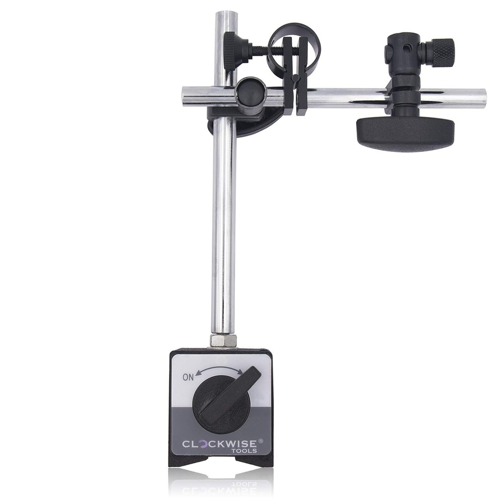 Precision Magnetic Base Stand with V-Shape Base for Dial Indicator - 176lbs Max