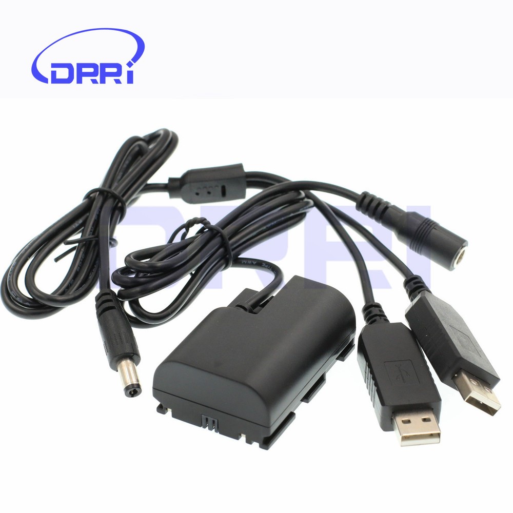 ACK-E6 Dual USB Power Adpater replacement DR-E6 DC Coupler Dummy Battery