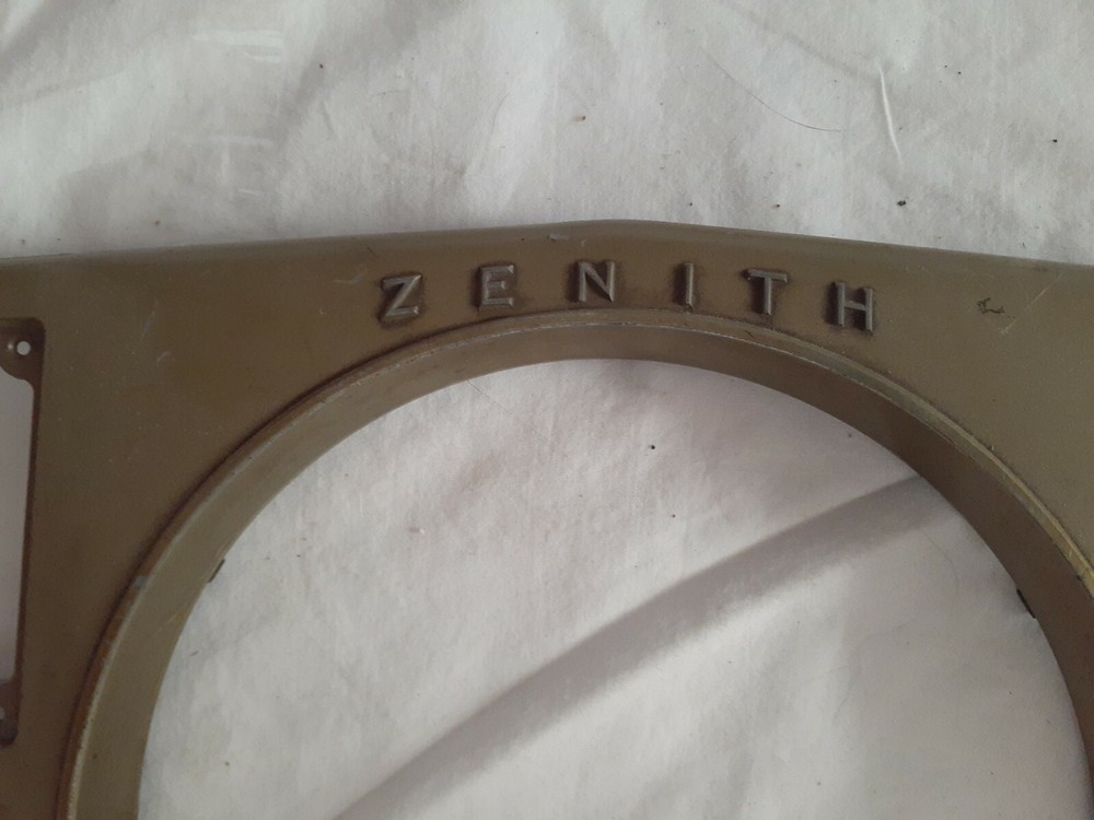Vintage Zenith Console Radio faceplate only- Estate Item