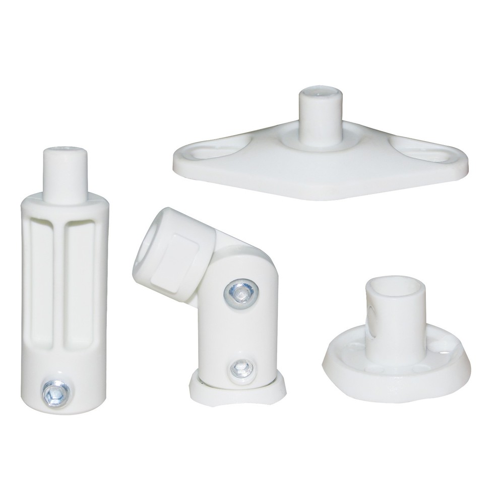 8 Pack Lot - White Universal Wall or Ceiling Speaker Mounts Brackets fits BOSE