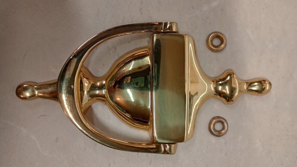 Solid Brass Colonial Style Door Knocker, N.O.S.