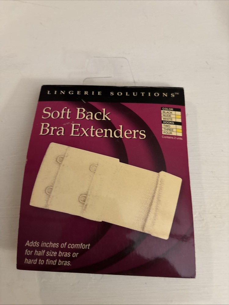 SOFT BACK BRA EXTENDERS WHITE ONE SIZE NIP