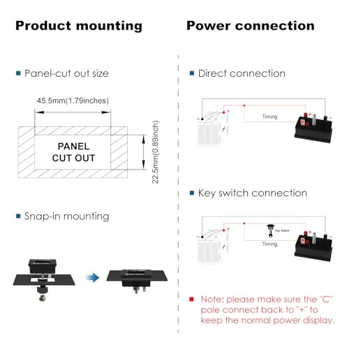 RL-BI029-BT Bluetooth Battery Indicator Volt Meter DC 12V to 48V