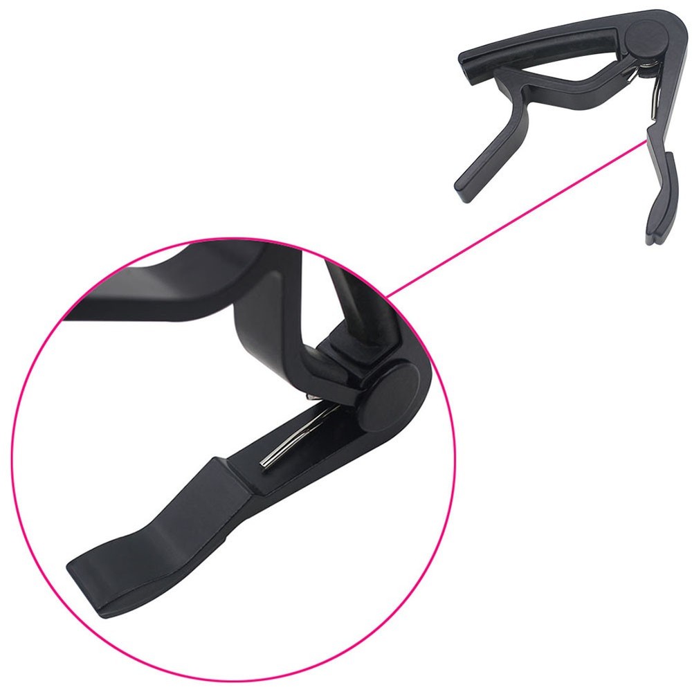 Quick Changing Alloy Trigger Clamp Key Capo For 6-string Folk Classic Guitar