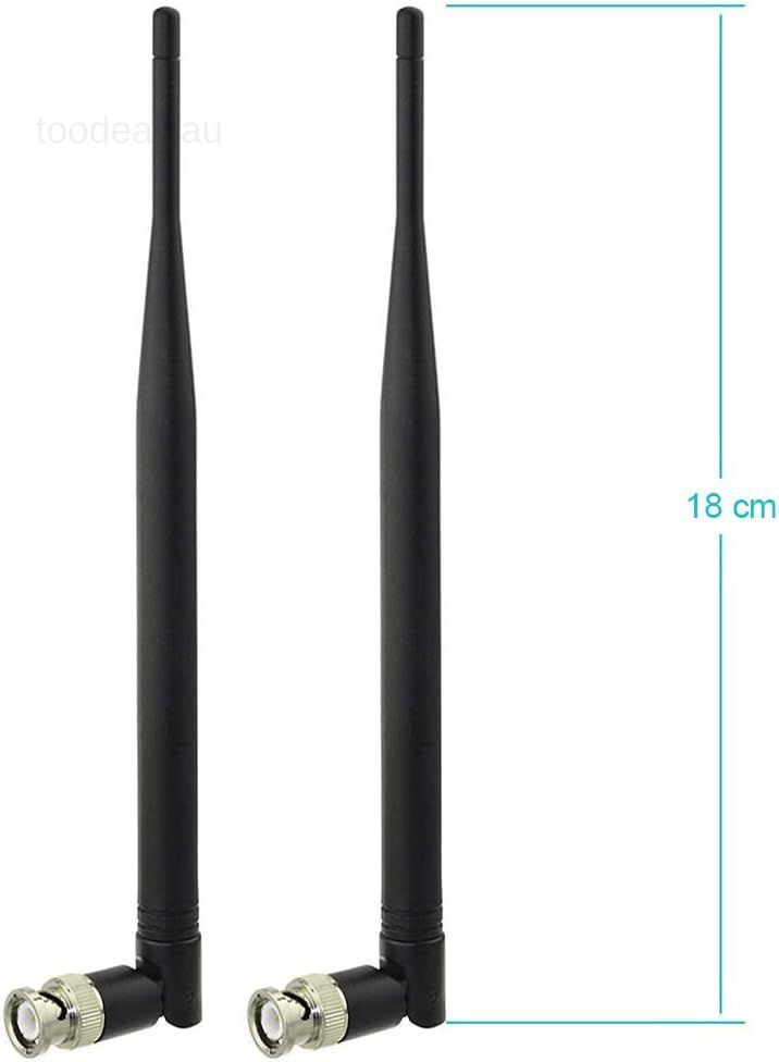 Wireless Microphone Receiver Antennas BNC Antenna 4-pack, Black