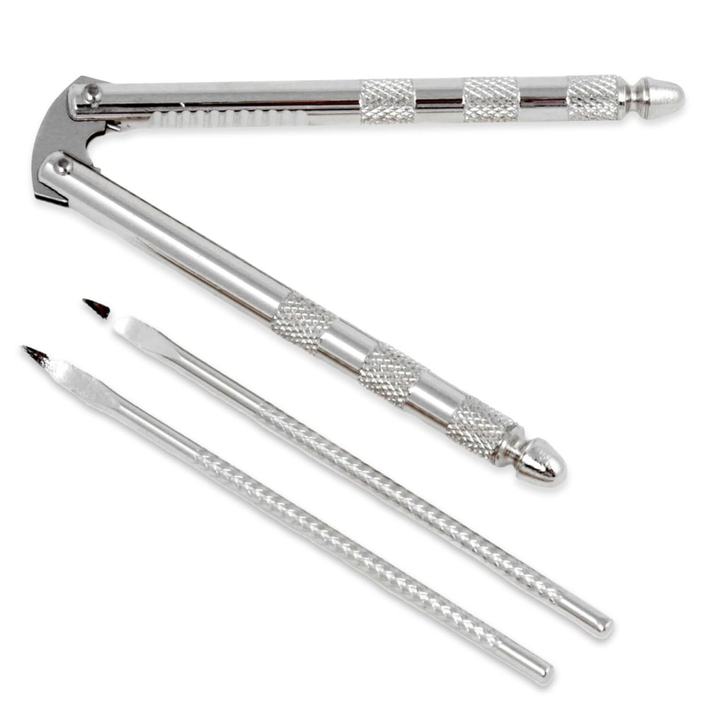 Compact Nut Cracker with Picks - Sturdy Stainless Steel for Effortless Cracking