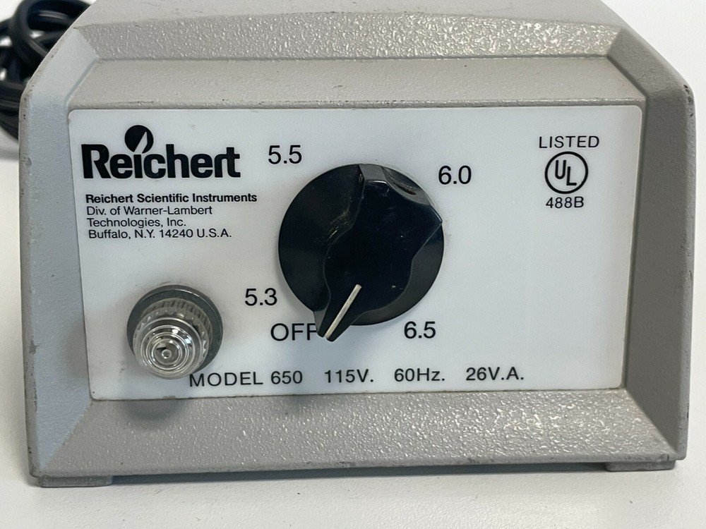 T1: Reichert Instruments Model 650 Variable Power Supply With Illuminator