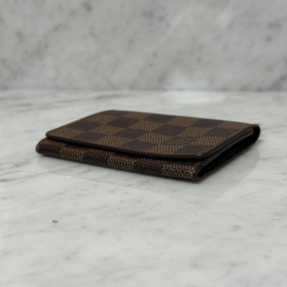 LOUIS VUITTON Damier Card Case Brown