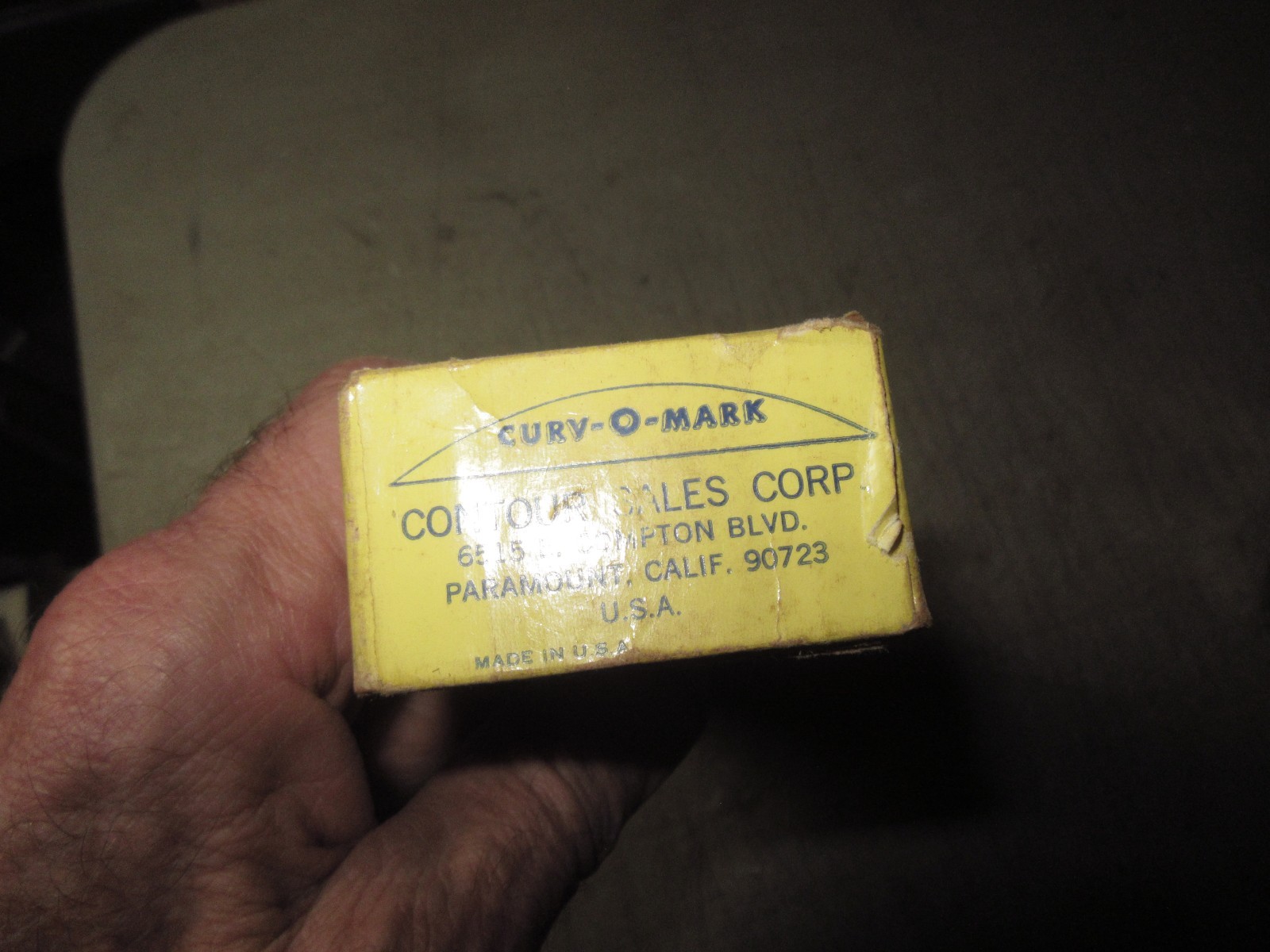 Vintage Pro-Mag- Level CURV-O-MARK Magnetic Inclinometer w/box barely used look