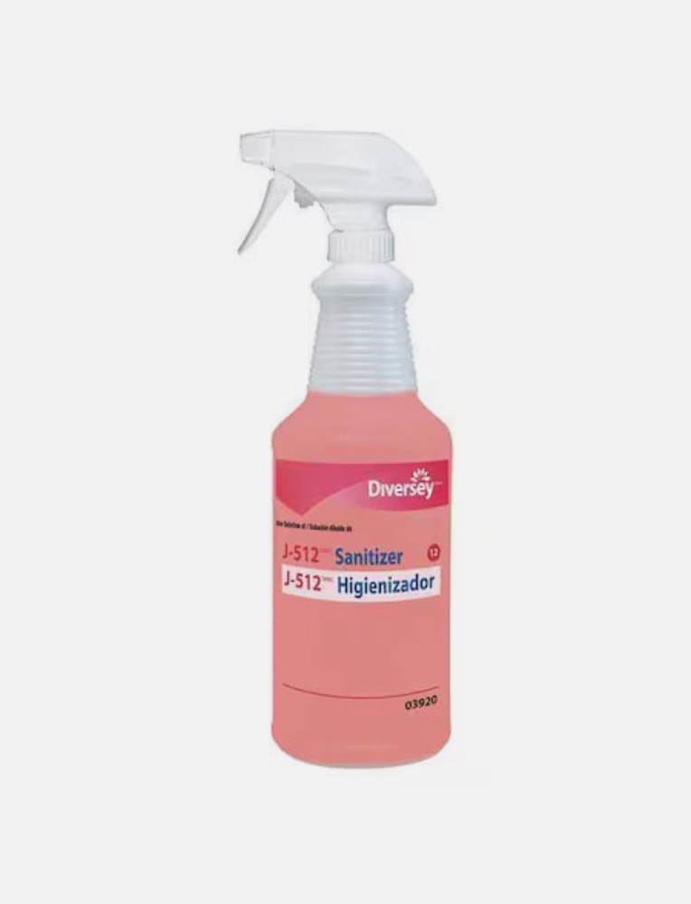 Diversey D03920 32 Oz. Clear, Plastic Trigger Spray Bottle, Pk6