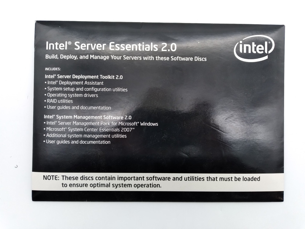 Intel Server Essentials 2.0 Build Deployment and Management Media Kit - As Is