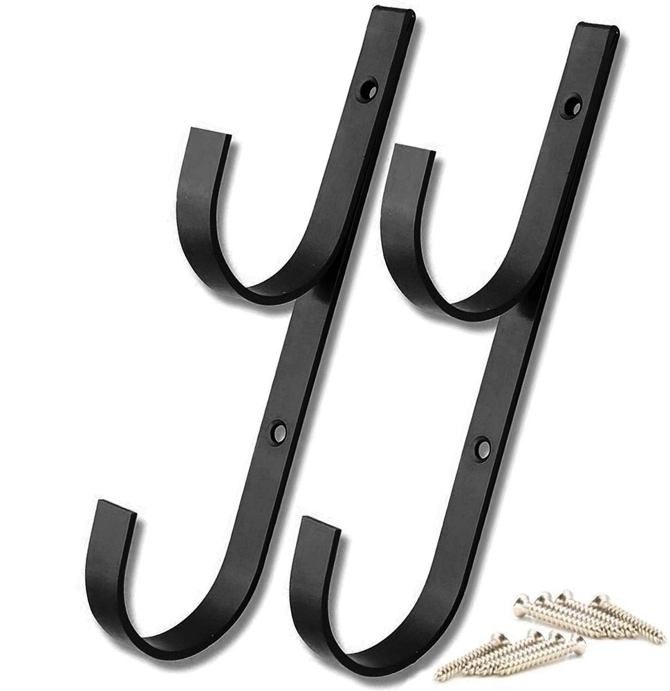 Pool Aluminum Pole Hanger Set Blue 1Pack 2 Hooks 1 Pair