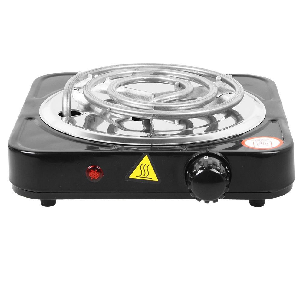1000W Portable Single Electric Burner Hot Plate Camping Stove Stainless 110V US