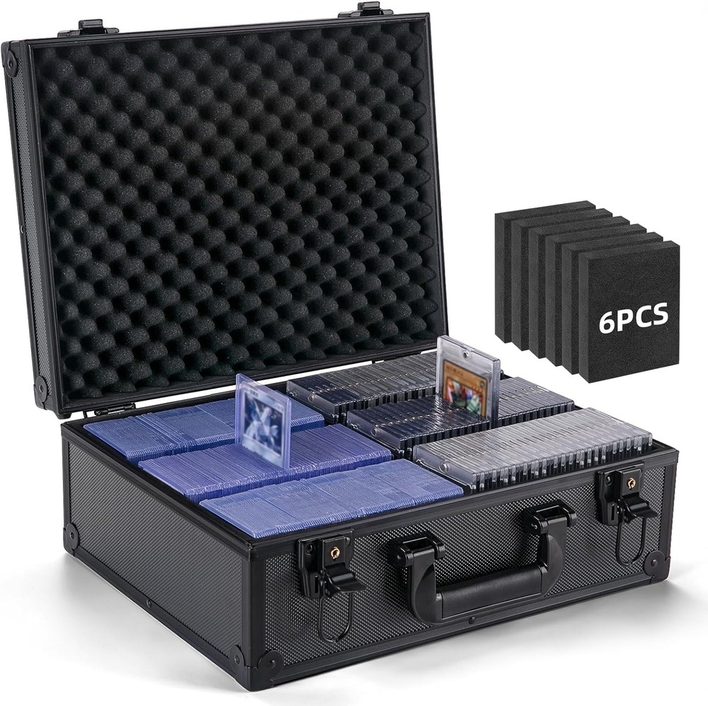 Secure Hard Case for 600+ Toploader Cards & Magnetic Holders