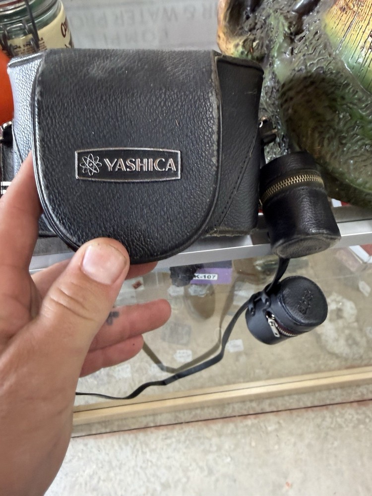 Yashica Electro 35 Rangefinder Camera Black Silver with Case