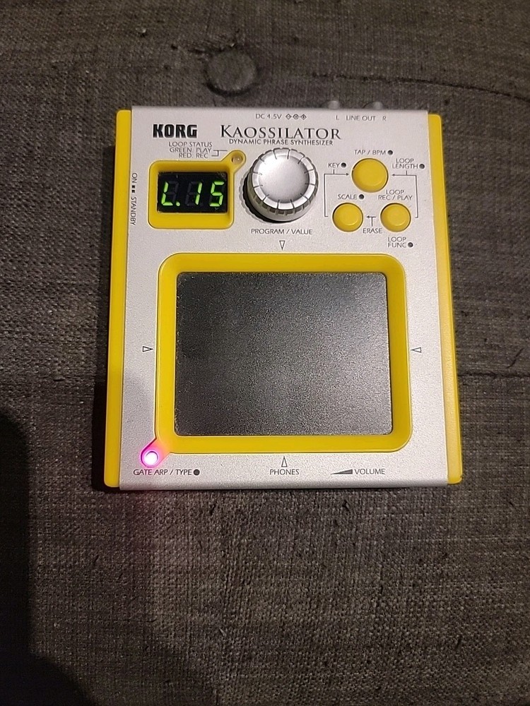 Korg Kaossilator KO-1 Dynamic Phrase Synthesizer Touchpad Synth