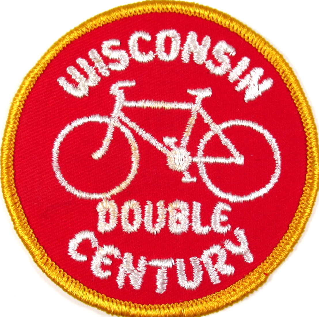 Wisconsin Double Century Bicycling Patch Vintage Cycling Sew On