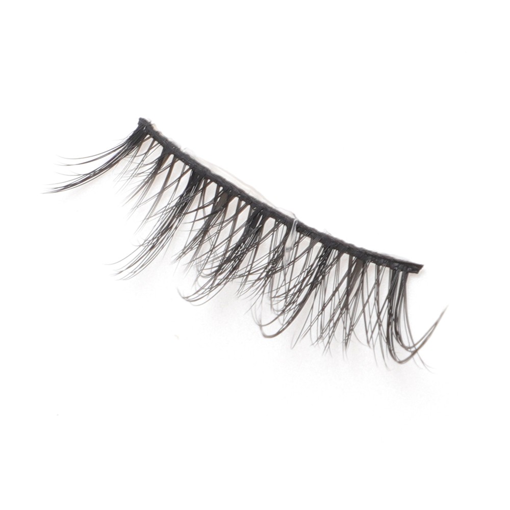 Dense False Eyelashes for Makeup Black J04 10 Pair
