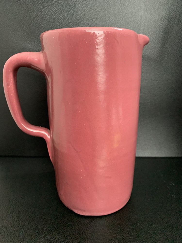 Stoneware Pottery Mauve Large Pitcher 2 qt