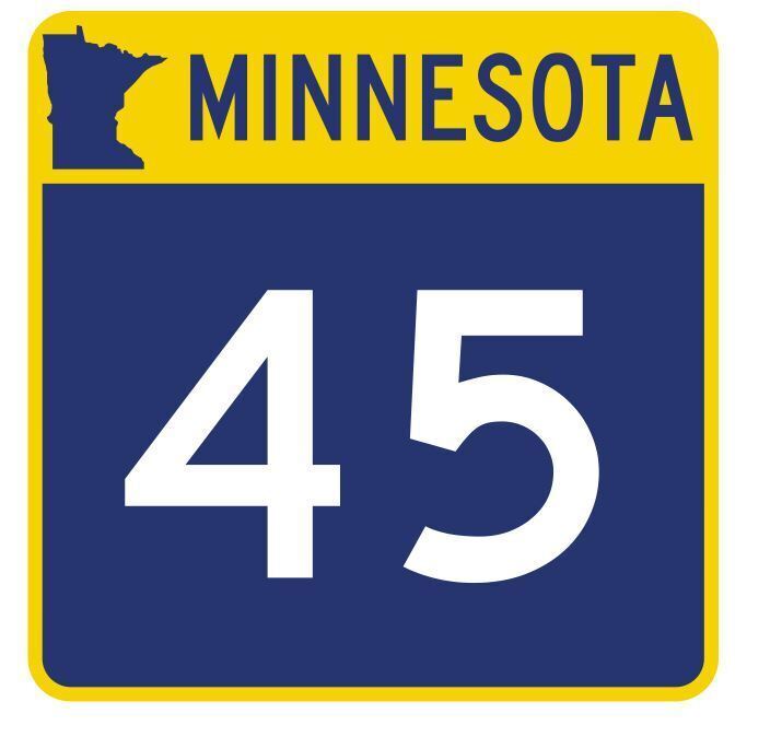Minnesota State Highway 45 Sticker Decal