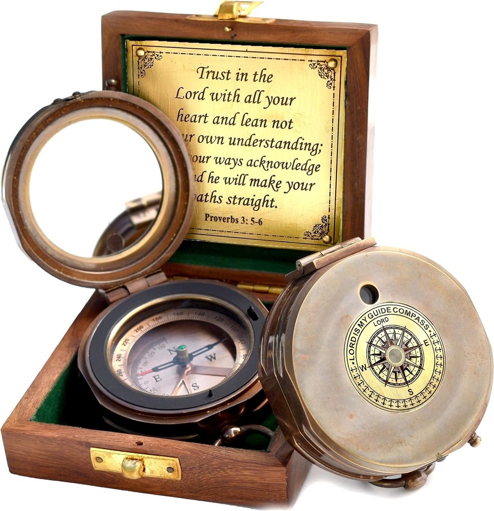Graduation Day Compass Gift, Proverbs 3:5-6=