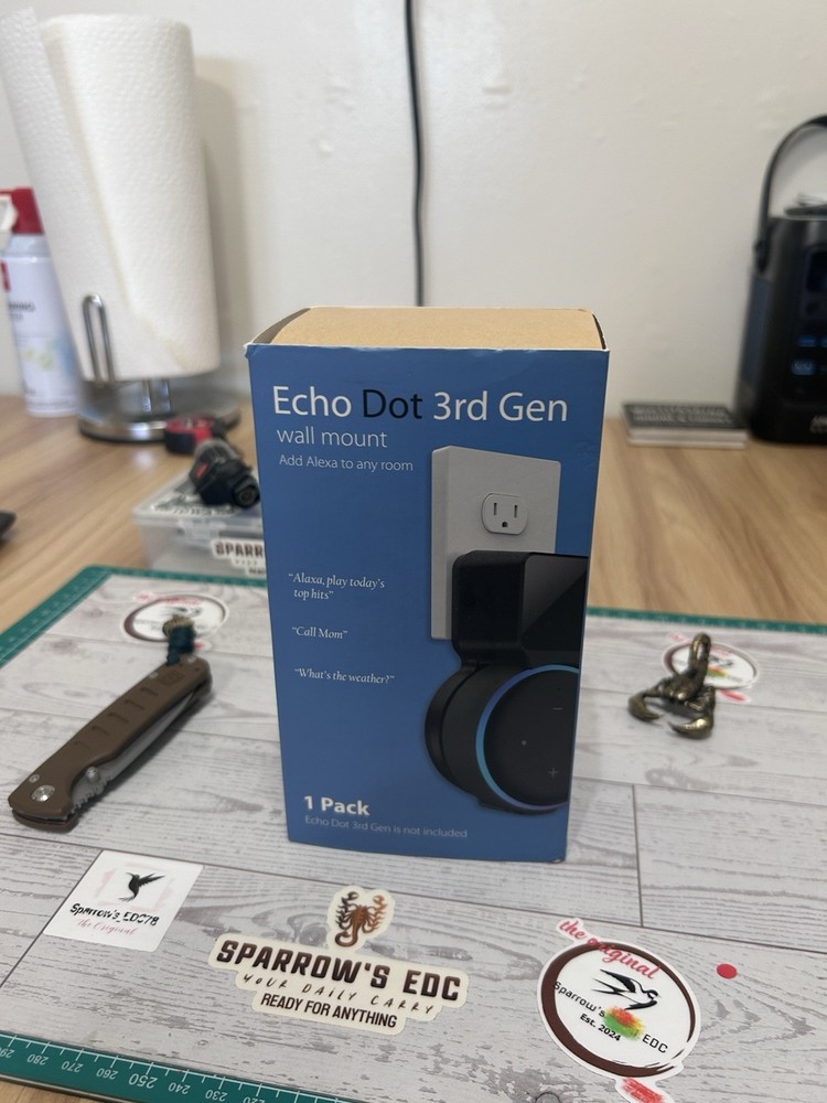 Echo Dot 3rd Generation Wall Mount Holder,  Space-Saving Accessory