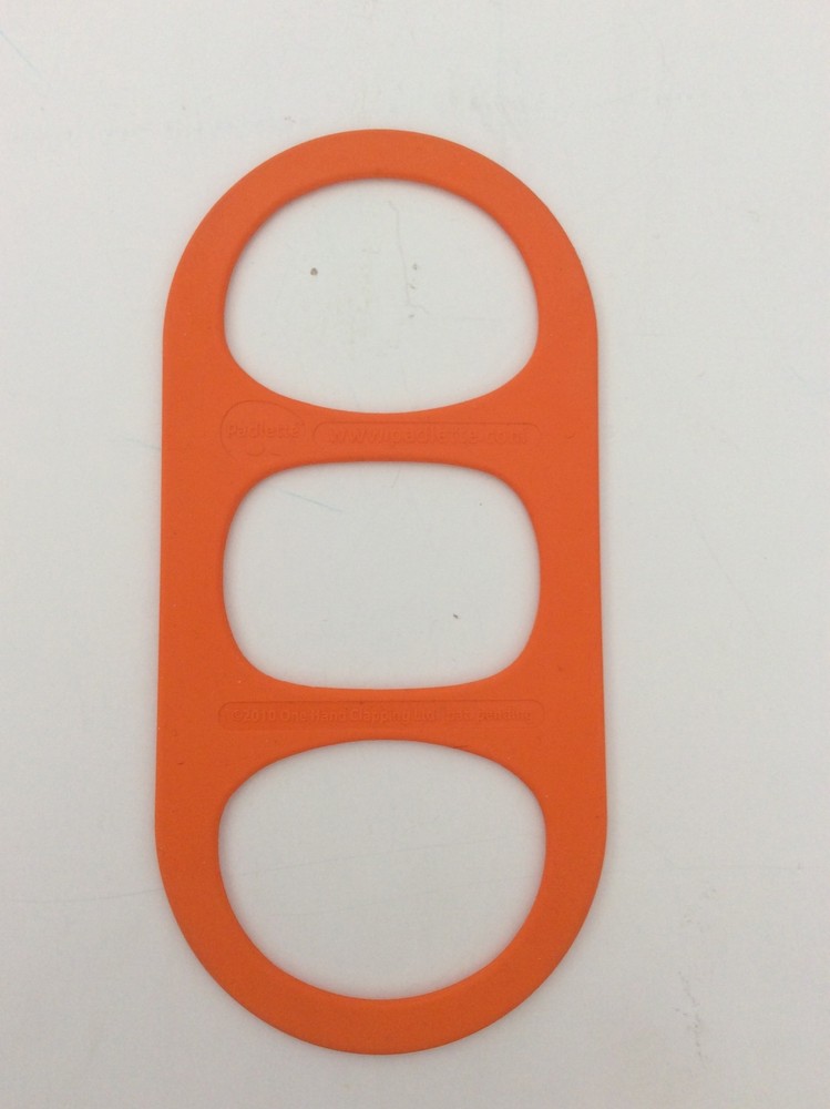 Orange Silicone Mid-Size Padlette Tablet Handle Holder