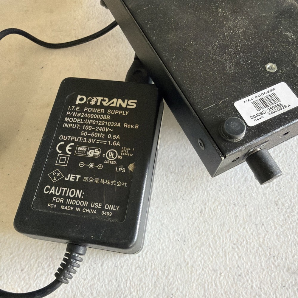 Digi PortServer TS 4 Serial Device Server Tested Working w/ AC Power Adapter