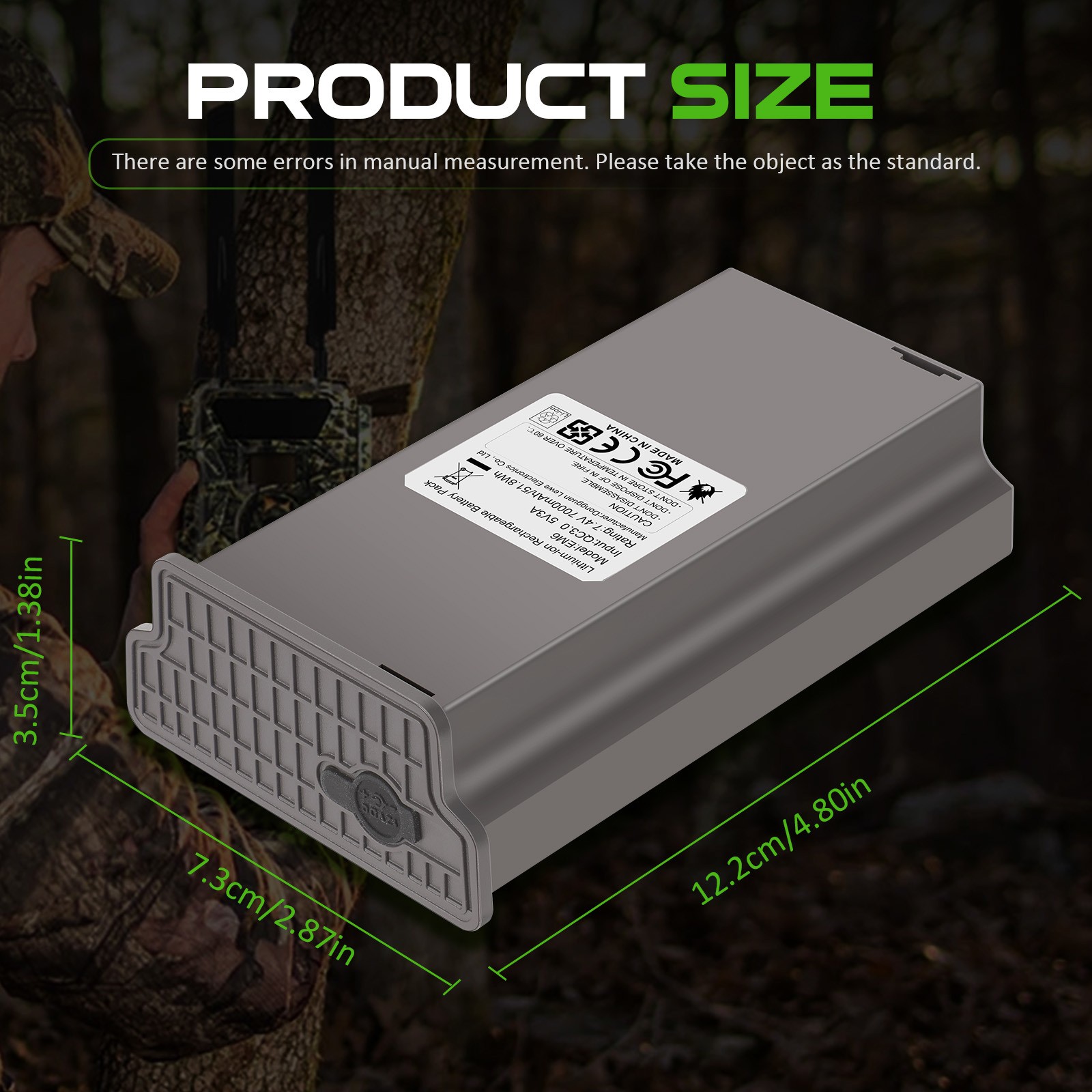 4-pack FOR TACTACAM Reveal Lipo Lithium Battery Pack for Reveal X Gen 3.0, 2.0