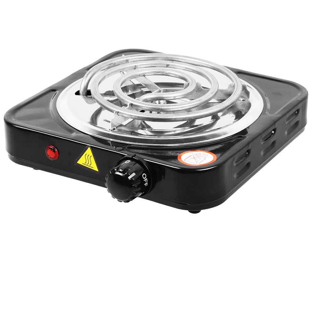 1000W Portable Single Electric Burner Hot Plate Camping Stove Stainless 110V US